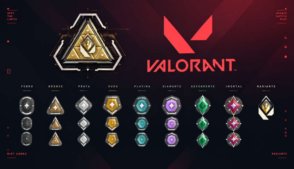 Elos do modo competitivo de Valorant